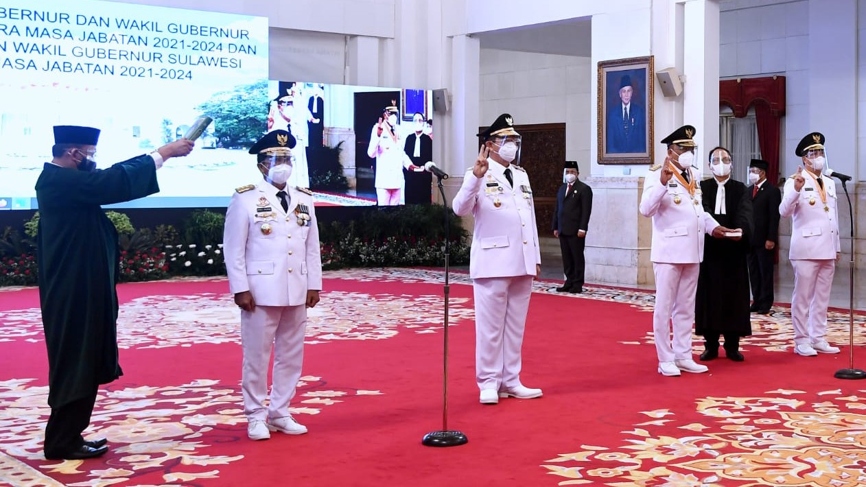 Gubernur Kaltara, Gubernur Sulut, Pelantikan, Presiden Jokowi