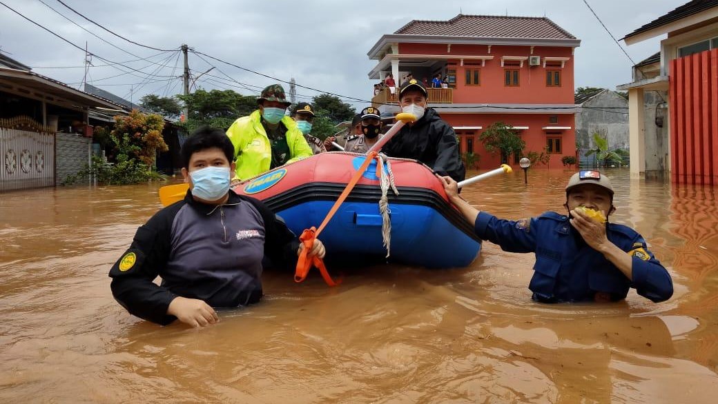 Banjir, Banjir Cileungsi, Muspika Cileungsi, Posko Bencana