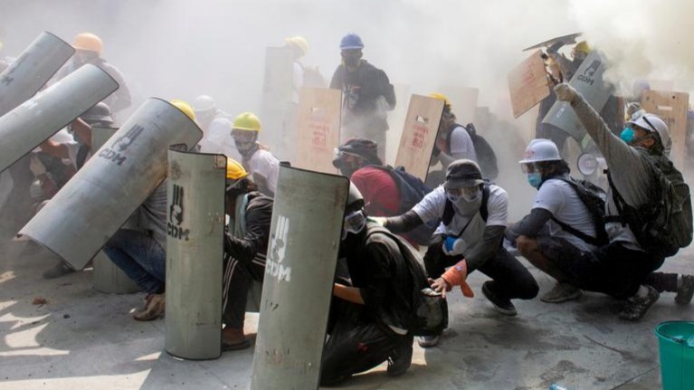 Demonstrasi Berdarah: 18 Demonstran Myanmar Tewas Demonstrasi Berdarah, Demonstrasi, Kudeta Myanmar