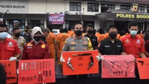 Polres Bogor Tangkap 60 Tersangka Curanmor, 134 Kendaraan Disita Polres Bogor, Curanmor, Kendaraan Bermotor