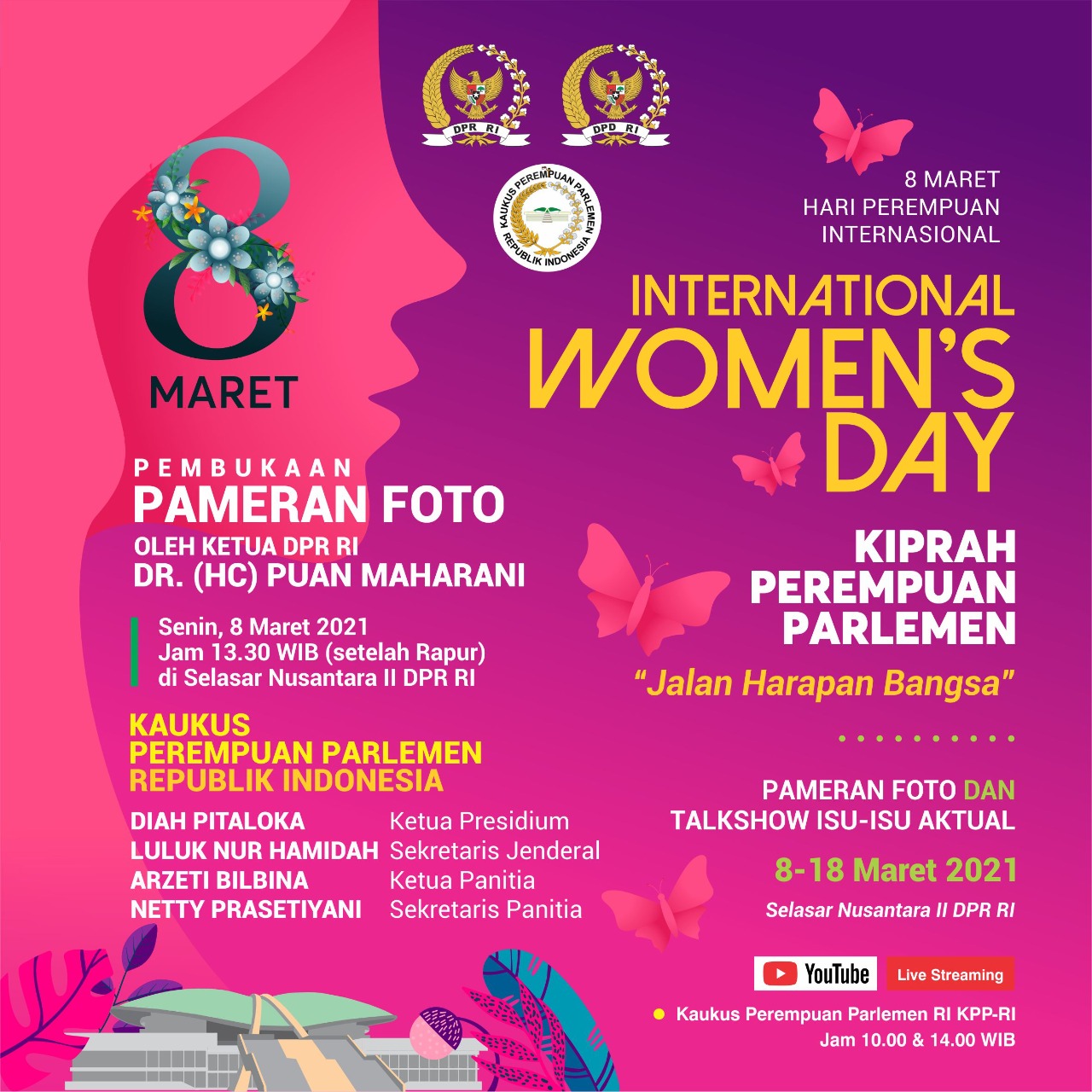 Hari Perempuan Internasional, KPP-RI, Pameran Foto, Talkshow, Perempuan