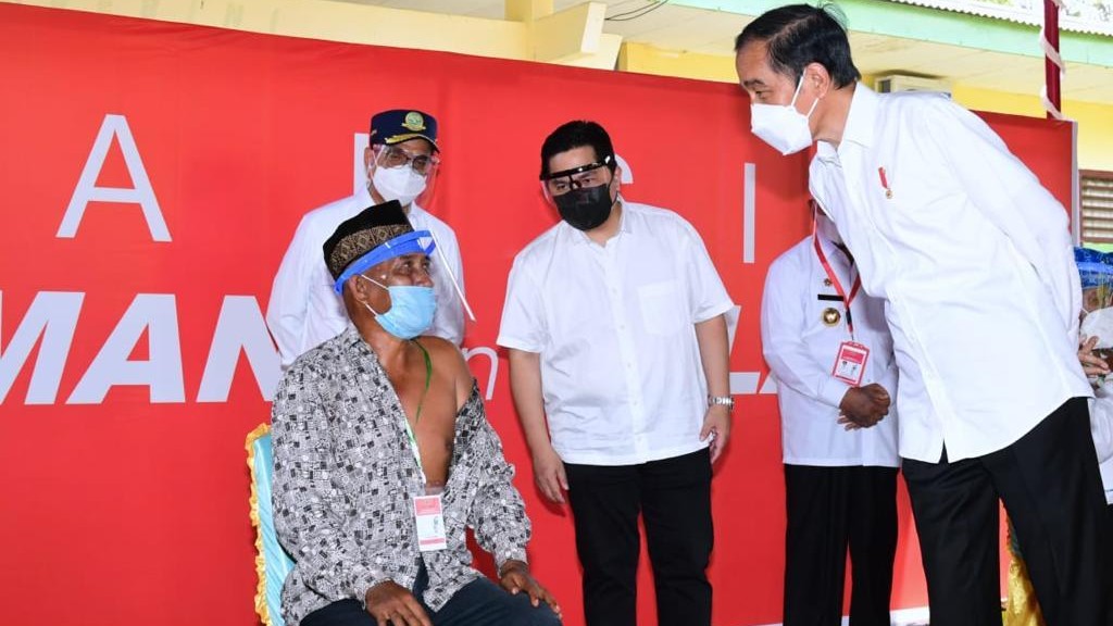 Presiden Jokowi, Vaksinasi, Kecamatan Kao, Distribusi, Halmahera Utara