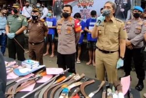 Petugas Bekuk Enam Pelaku Tawuran di Jalan Suryakencana Petugas, Tim Kujang, Polresta Bogor, Tawuran, Jalan Suryakencana