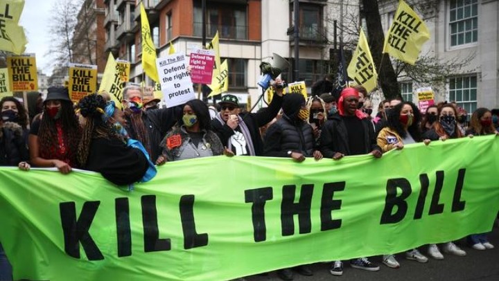 Kill The Bill: Ribuan Demonstran Inggris Protes RUU Baru Kill The Bill, Demonstrasi, Inggris, Protes, RUU