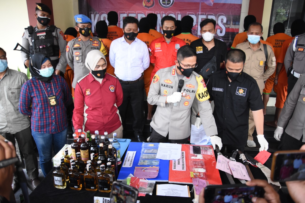 Polres Bogor, Miras, Prostitusi, AKBP Harun, Operasi Pekat