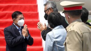 KTT ASEAN, Panglima Militer Myanmar Tiba di Indonesia ASEAN, Militer Myanmar, Myanmar, Indonesia
