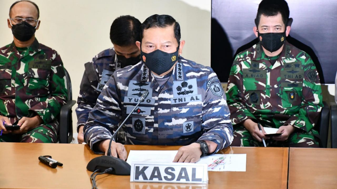 Semua Kru KRI Nanggala 402 Dinyatakan Gugur, Kasal Sampaikan Duka Mendalam