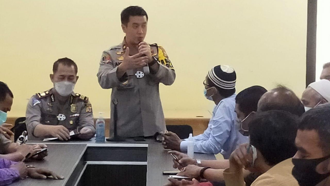 Polsek Cileungsi, Sosialisasi, Larangan Mudik, Pemilik Bus