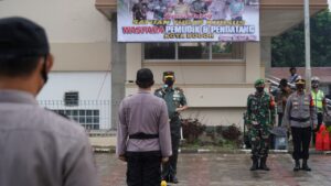 Danrem Launching Satgas Khusus Waspada Pemudik dan Pendatang Danrem 061, Achmad Fauzi, Satgas, Satgassus Pemudik, Waspada Pemudik, Larangan Mudik,