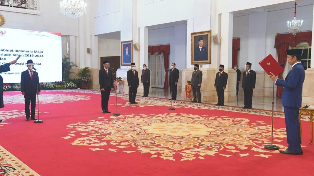 Menteri Investasi, Mendikbudristek, dan Kepala BRIN Resmi Dilantik Reshuffle, Kementerian Investasi, Kemedikbudristek, BRIN, Pelantikan