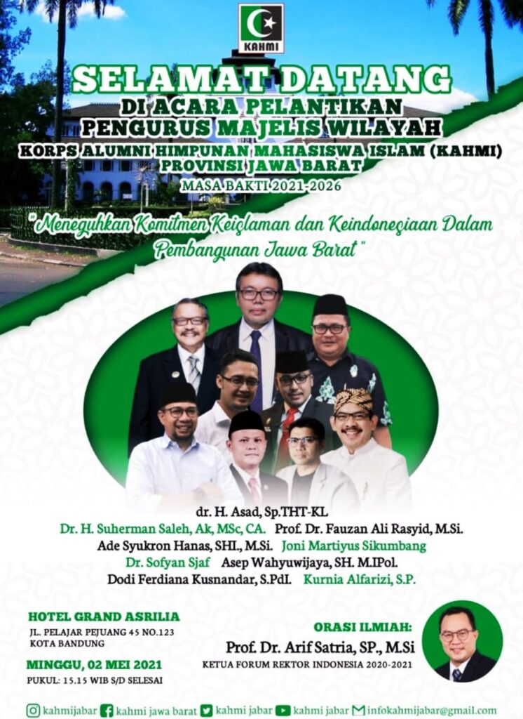 KAHMI Jabar Dilantik 9 Mei, Ada Santunan Anak Yatim dan Orasi Ilmiah KAHMI, KAHMI Jabar, Santunan, Anak Yatim, Orasi Ilmiah