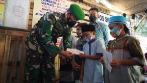 Danrem 061 Berikan Motivasi kepada Anak Yatim dan Dhuafa di Kelurahan Sindangsari Danrem 061, Motivasi, Yatim dan Dhuafa, Kelurahan Sindangsari
