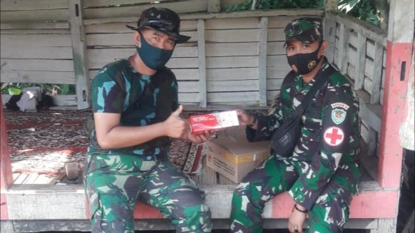 Jaga Kebugaran, Satgas TMMD Cianjur Disuplay Vitamin Kebugaran, Satgas TMMD Cianjur, Cianjur, Suplay, Vitamin