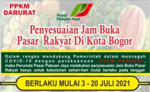 PPKM Darurat: Perumda PPJ Kembali Sesuaikan Jam Operasional Pasar PPKM Darurat, Perumda PPJ, Jam Operasional, Pasar Tradisional, Pasar Rakyat,