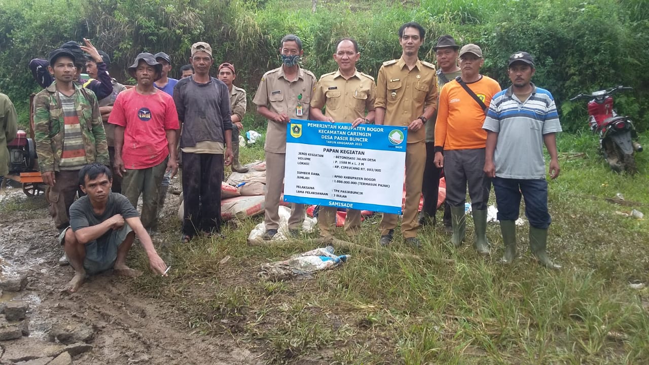Pasir Buncir, Samisade, Pembangunan Jalan