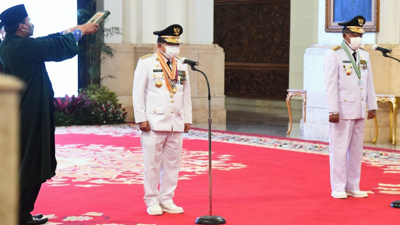 Gubernur Jambi, Pelantikan Gubernur, Al Haris, Abdullah Sani