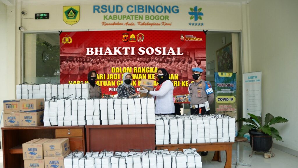 Bakti Sosial Polwan dan Bhayangkari Bogor untuk Tenaga Kesehatan Bakti Sosial, Polwan Bogor, Bhayangkari Bogor, Tenaga Kesehatan