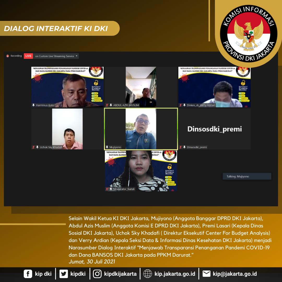Dialog Interaktif, KI DKI, Transparansi, Penanganan Covid -19