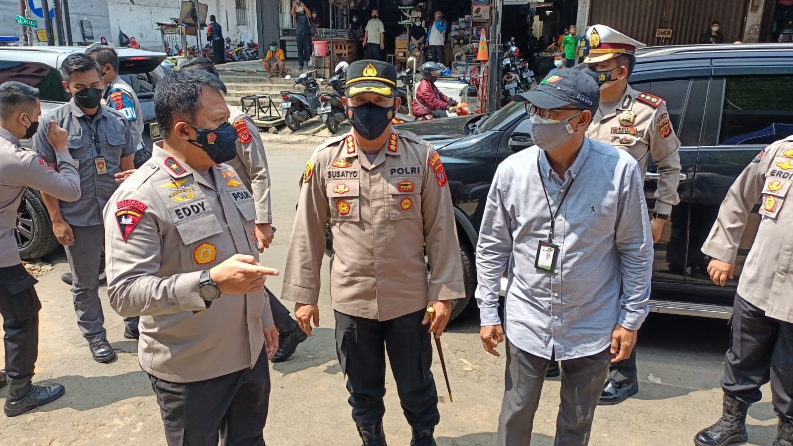 Dirops PPJ, Perumda PPJ, Wakapolda Jabar, PPKM Level 4, Pasar Rakyat