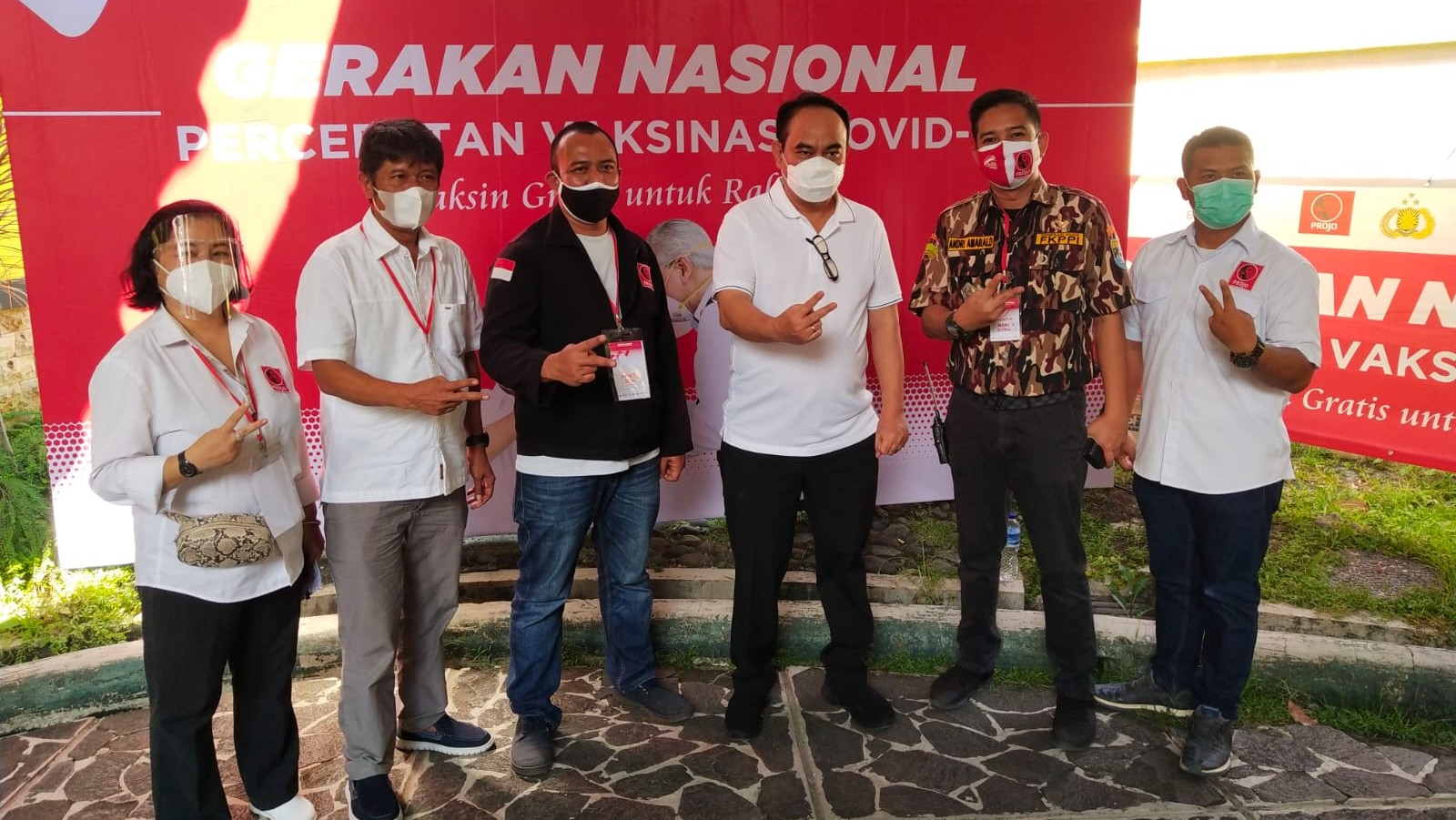 Kolaborasi, Projo, GM FKPPI, GBK, Vaksinasi, Warga Bogor
