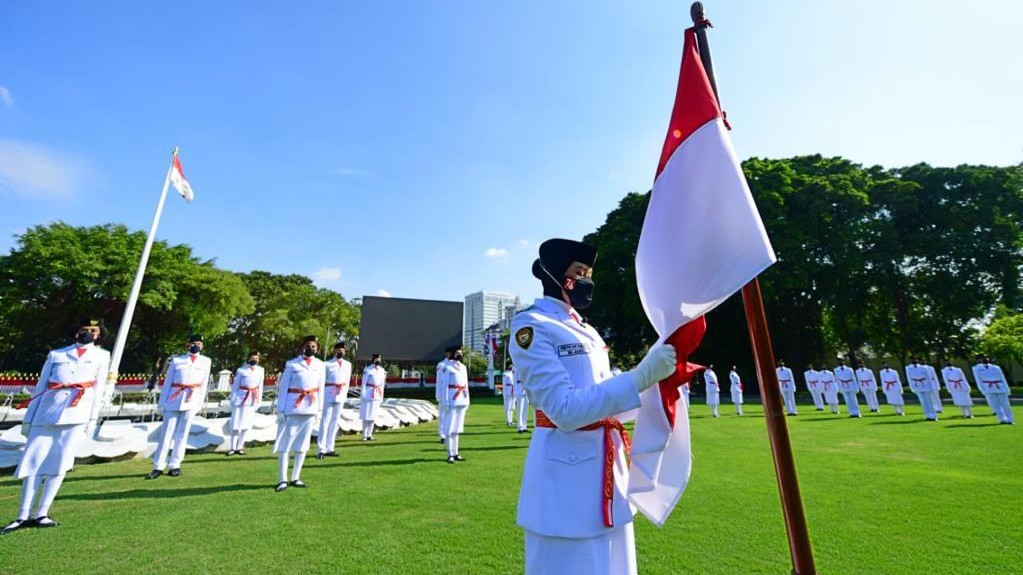 Presiden Kukuhkan 68 Anggota Paskibraka 2021 Presiden Jokowi, Paskibraka