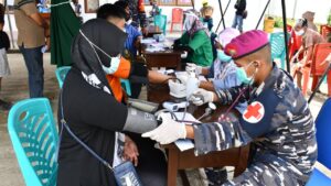 Marinir Kembali Gelar Vaksinasi untuk Warga Sorong Marinir, Pasmar 3, Vaksinasi, Sorong