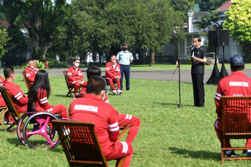 Presiden Berikan Penghargaan kepada Atlet Paralimpiade Tokyo 2020 Presiden Jokowi, Penghargaan, Atlet, Paralimpiade Tokyo