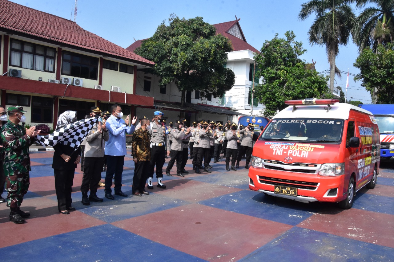 Polres Bogor, Vaksinasi Covid-19, Vaksinasi Mobile