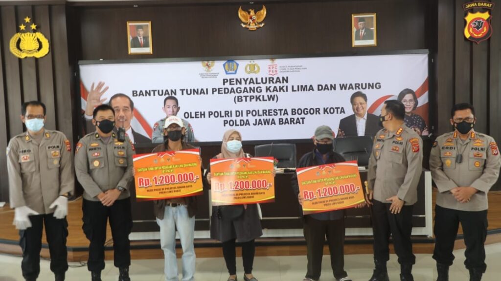 Polresta Bogor, Bantuan, PKL, Usaha Mikro