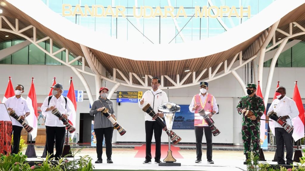 Presiden Jokowi Resmikan Bandara Mopah Merauke Presiden Jokowi, Bandara Mopah, Merauke