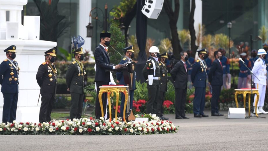 Presiden Apresiasi Keberhasilan TNI dalam Penanganan Pandemi Presiden Jokowi, Apresiasi, TNI, Pandemi
