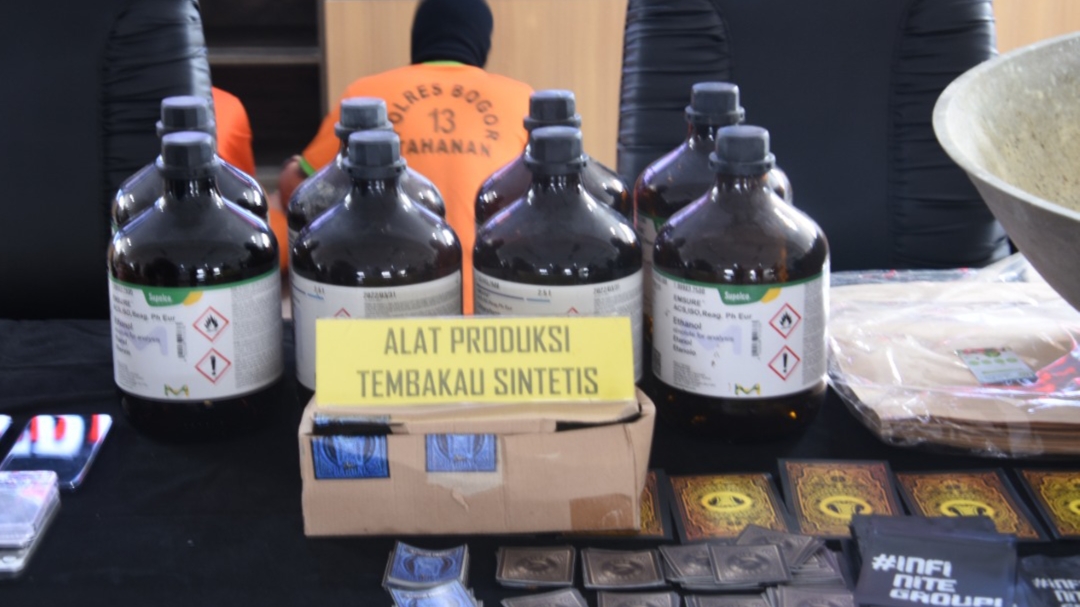 Polres Bogor, Home Industri, Narkotika, Tembakau Sintetis