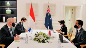 Bertemu PM Australia, Jokowi Bahas Vaksinasi hingga Perubahan Iklim PM Australia, Presiden Jokowi, Vaksinasi Covid-19, Perubahan Iklim