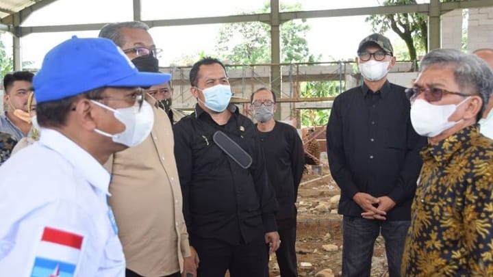 Pembangunan Pasar Tanah Baru Diprediksi Selesai Tepat Waktu Pembangunan Pasar, Pasar Tanah Baru, Tepat Waktu, Perumda PPJ