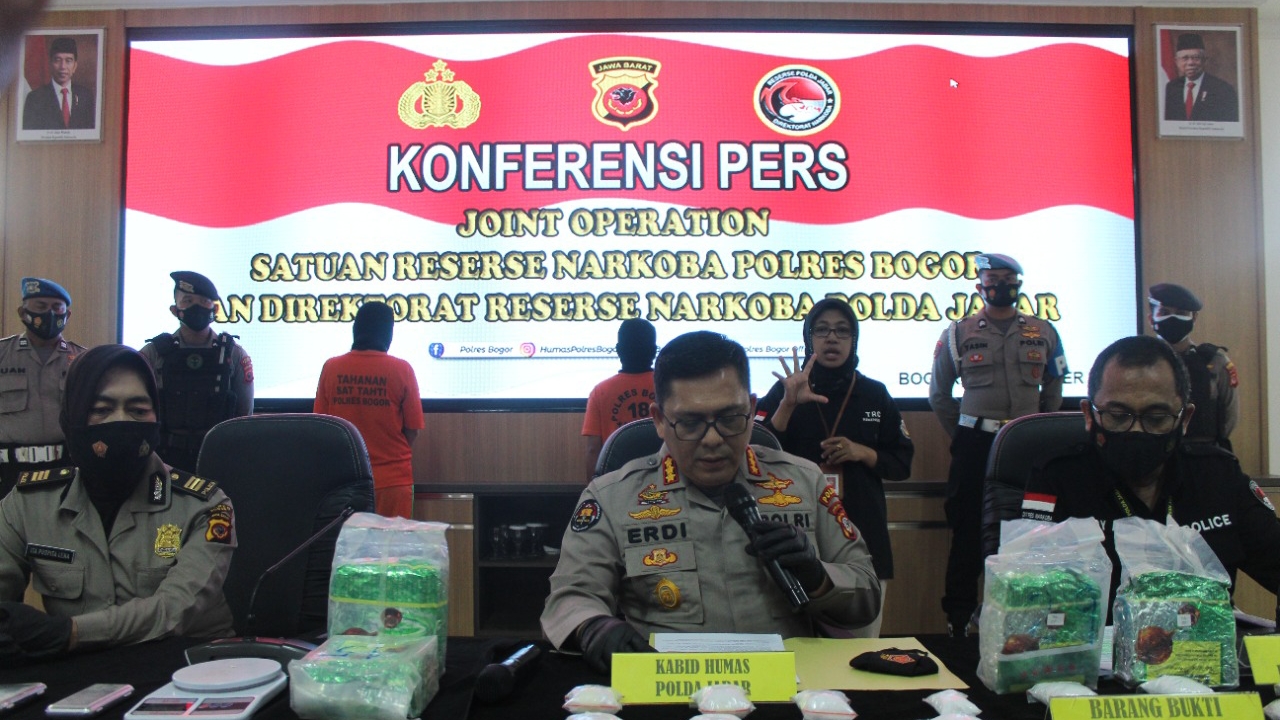 Polres Bogor, Polda Jabar, Sabu, Tersangka Narkotika, Narkoba