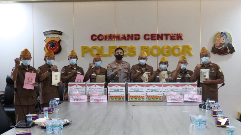 Hari Pahlawan, Polres Bogor Silahturahmi Bersama Veteran TNI Polri Hari Pahlawan, Polres Bogor, Silahturahmi, Veteran TNI Polri