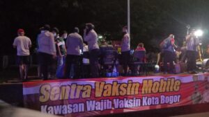 Polresta Bogor Gelar Sentra Vaksin Mobile di Pusat Keramaian Polresta Bogor, Satgas Covid-19 Kota Bogor, Sentra Vaksin Mobile, Pusat Keramaian