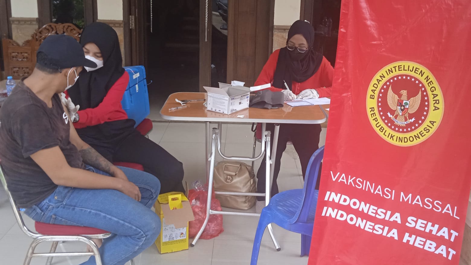 BIN, Vaksinasi door to door, Pelosok Desa, Bojonggede