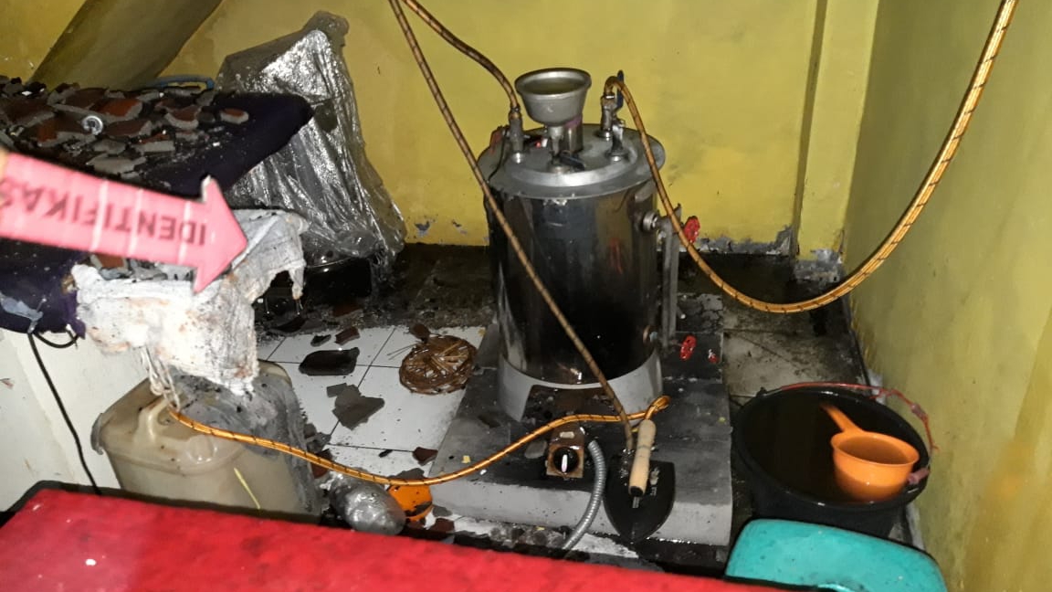 Ruko Laundry, Gunung Putri, Kebakaran, Kebocoran Gas, Mesin Uap