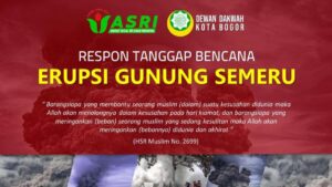 Dewan Dakwah Kota Bogor Galang Dana untuk Korban Erupsi Gunung Semeru Dewan Dakwah Kota Bogor, Yayasan ASRI, Galang Dana, Korban Erupsi Semeru, Gunung Semeru