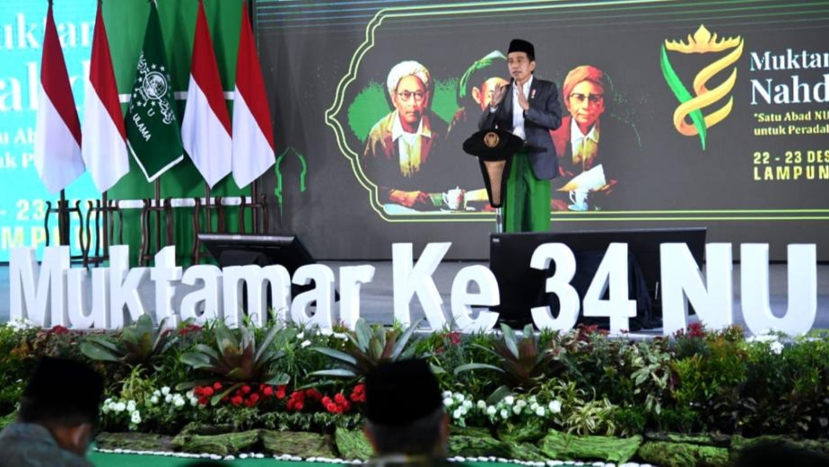Muktamar NU Dibuka, Jokowi Apresiasi Dukungan Penanganan Pandemi Muktamar NU, Jokowi, Penanganan Pandemi