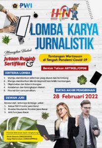 HPN 2022, PWI Jabar Gelar Lomba Menulis Artikel HPN 2022, PWI Jabar, PWI, Lomba Menulis, Menulis Artikel