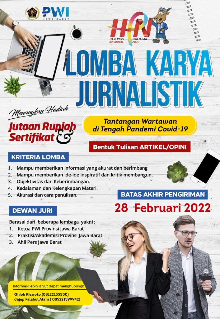 HPN 2022, PWI Jabar Gelar Lomba Menulis Artikel HPN 2022, PWI Jabar, PWI, Lomba Menulis, Menulis Artikel