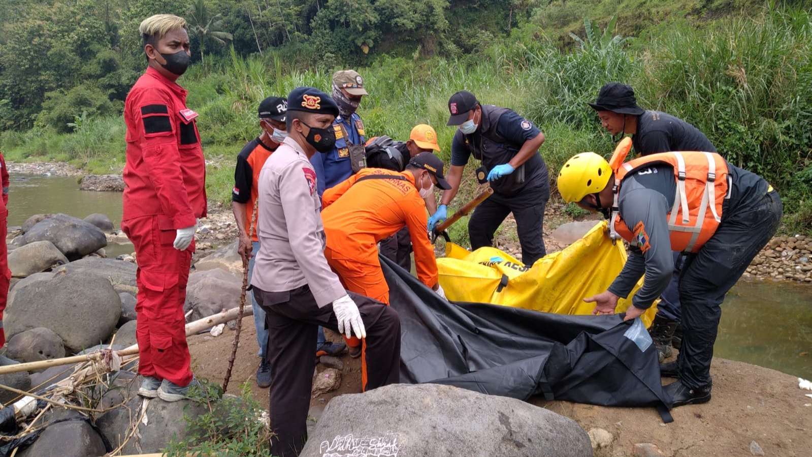 Tim SAR, Tim SAR Gabungan, Korban Tenggelam, Tenggelam, Sungai Ciapus