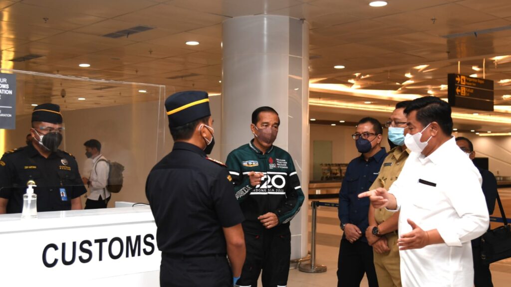 Sambut MotoGP 2022, Jokowi Tinjau Kesiapan Bandara Lombok MotoGP 2022, Jokowi, NTB, Bandara Lombok