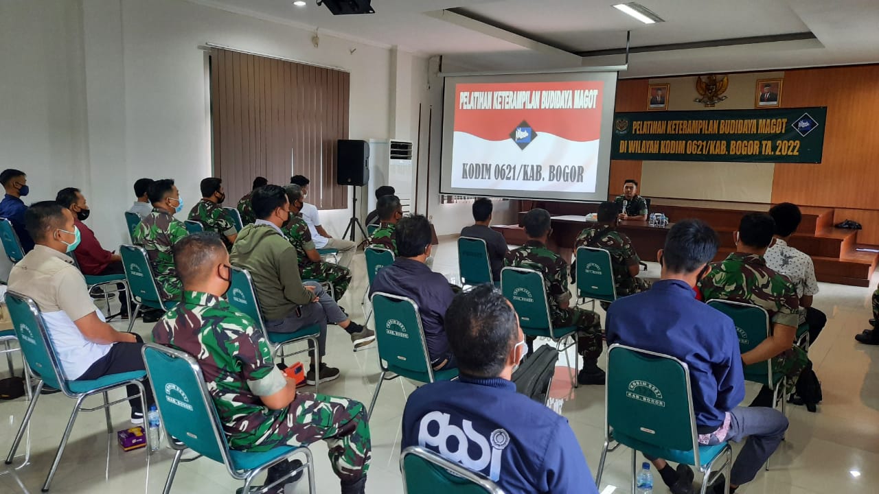 Kodim Kabupaten Bogor, Budidaya Magot, Magot, Pupuk Organik