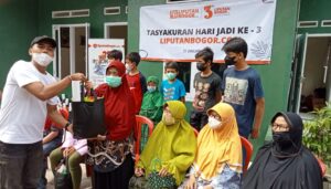 Milad ke-3, Liputan Bogor Bagikan Sembako kepada Kaum Dhuafa Liputan Bogor, Sembako, Kaum Dhuafa