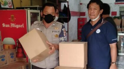 Polsek Cileungsi Sita Ratusan Botol Miras Polsek Cileungsi, KRYD, Miras
