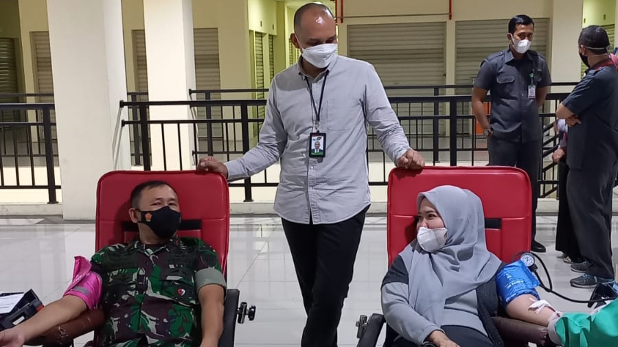 Perumda PPJ Kembali Gelar Donor Darah, Diikuti Danrem Suryakencana Perumda PPJ, Donor Darah, Danrem Suryakencana