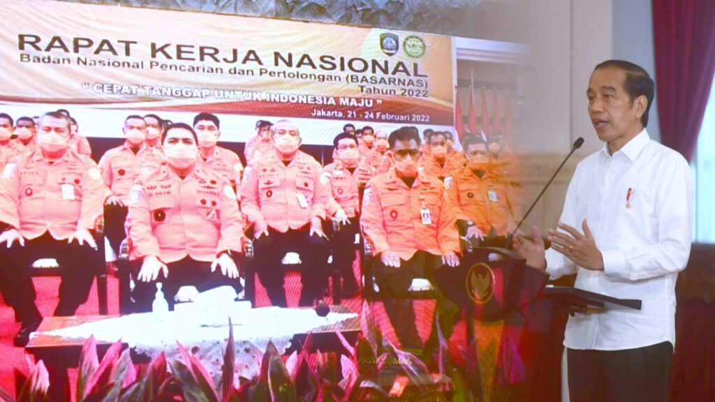 Rakernas Basarnas, 50 Tahun Basarnas, Basarnas, Jokowi, Ketinggalan